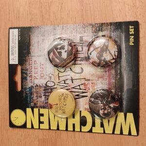 NECA Watchmen Pin-Back Pins Set of 4